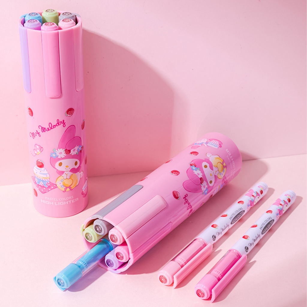 

D3W! Stabilo Karakter Warna Warni 1 Set 6pcs