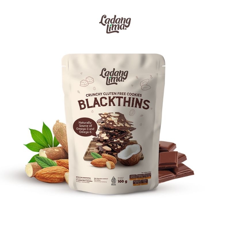 

Blackthins Cookies Ladang Lima 100 gram | Healthy Cookies With Protein