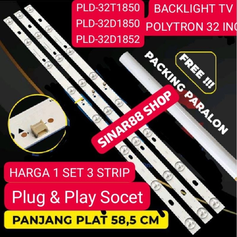 BACKLIGHT TV POLYTRON PLD32D1850  PLD32T1852 PLD32D1850 PLD32T1850 PLD-32D1850  PLD-32T1852 PLD-32D1