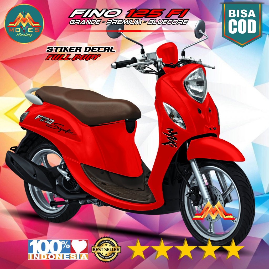 Anti Luntur ( Terbaru ) Decal Sticker Fino 125 Fullbody SIGNATURE decal stiker Yamaha Fino 125 Premi