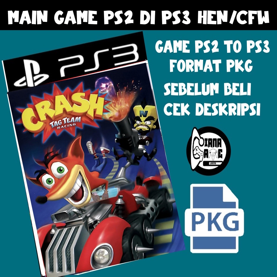 Crash tag team racing pkg ps3 - dvd