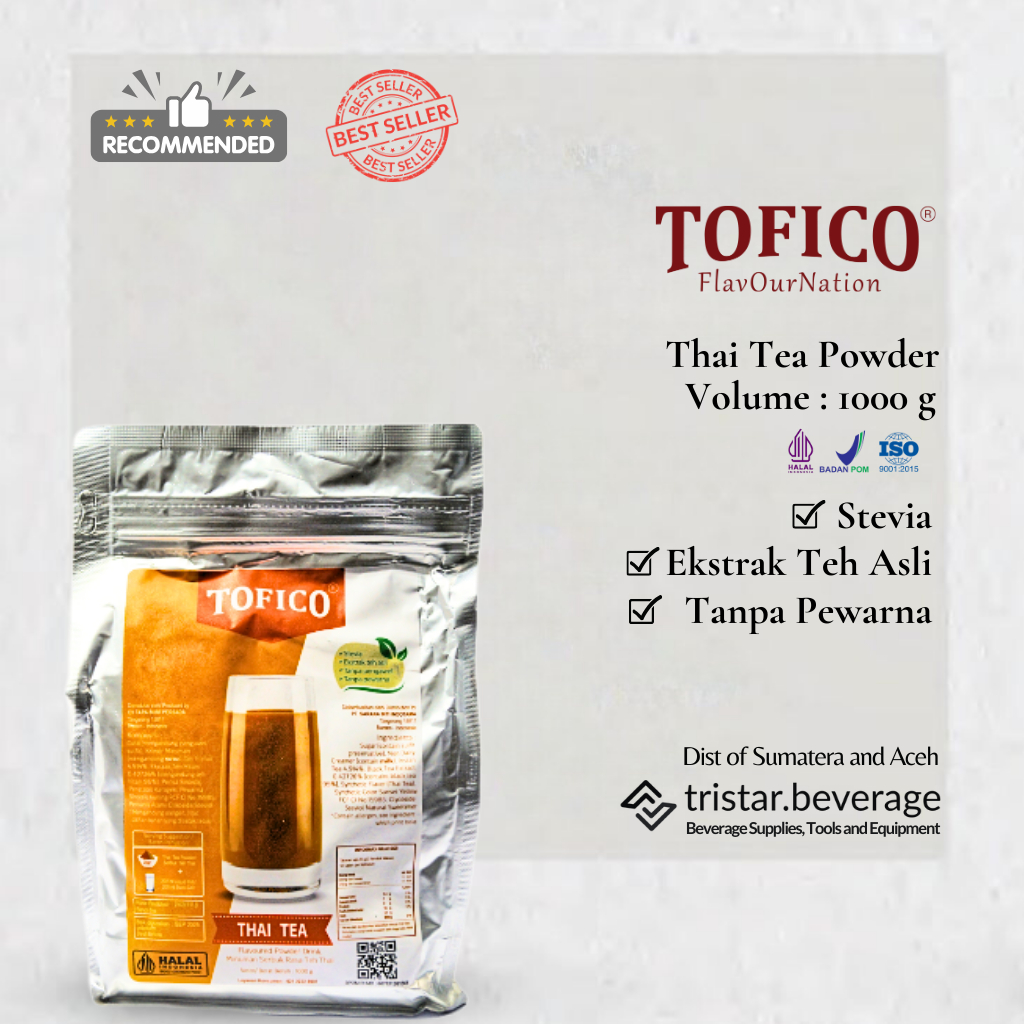 

Thai Tea Powder / Tofico Thai Tea Powder / Bubuk Minuman Rasa Thai Tea / Powder Thai Tea / Minuman Serbuk Berperisa Thai Tea / Thai Tea Powder 1 Kg