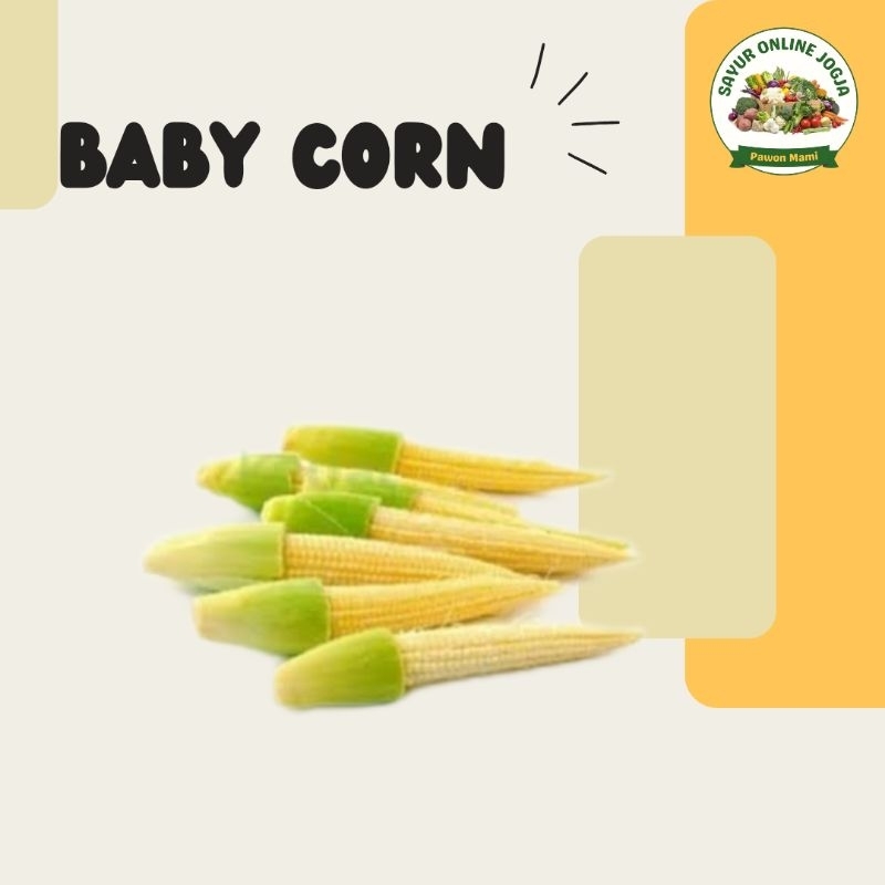 

Baby corn per pack - PAWON MAMI SAYUR ONLINE JOGJA