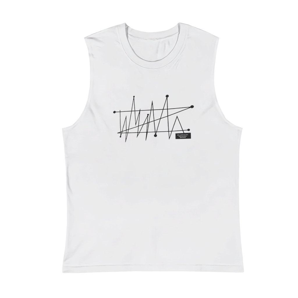 Kaos Pria Termurah Singlet Lekbong Motif Line Warna Putih Premium Hight Quality