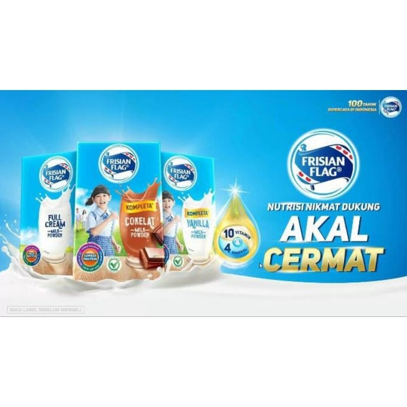 

Frisian Flag KOMPLETA [susu bubuk keluarga] 10 sachet