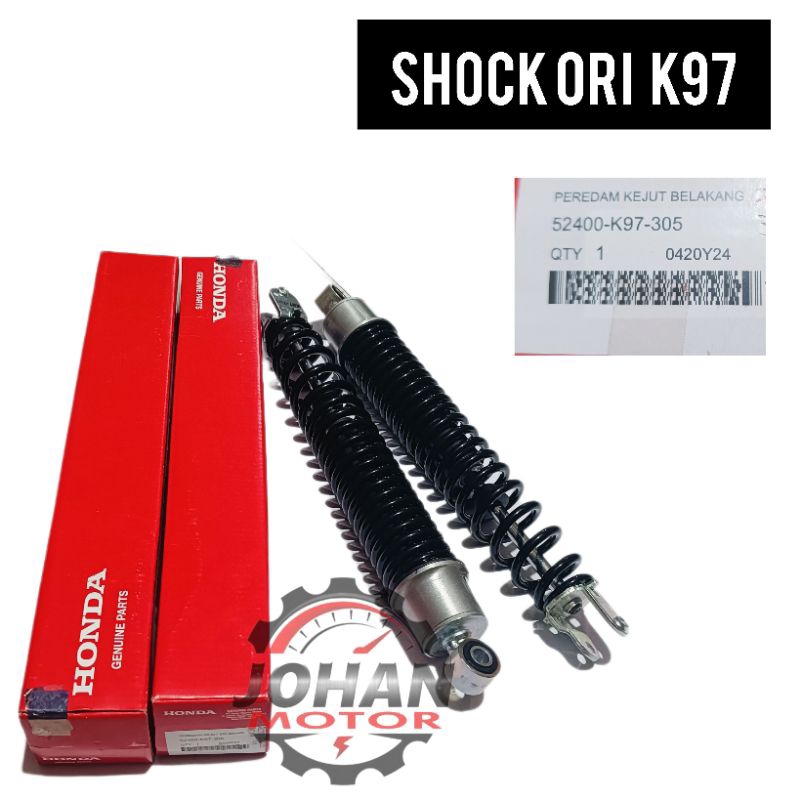 Shock breaker belakang pcx 150/pcx hyb sepasang ori ahm