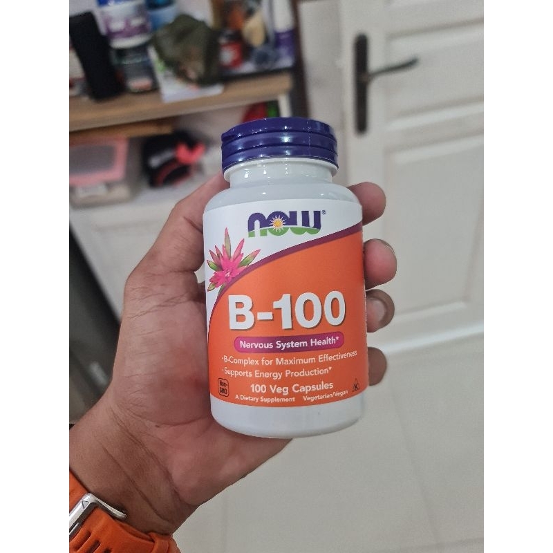 NOW Foods B-100 B100 B 100 Vitamin B Vit B (100caps) Vitamin B100