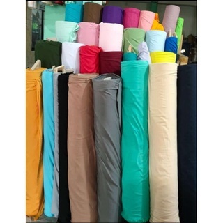 kain sprei dan gorden polos meteran lebar 240 - 250 cm bahan katun microtex polymicro 29 warna lengk