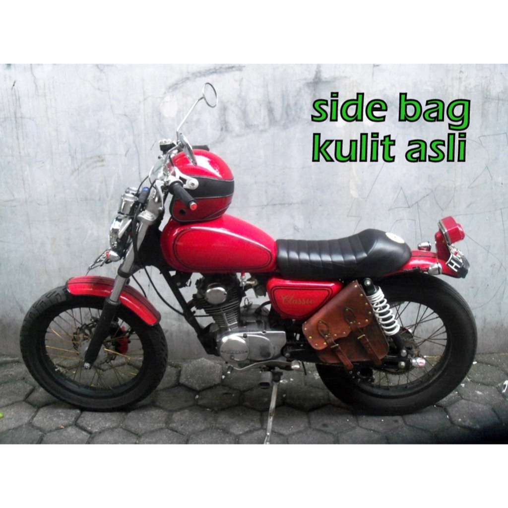TAS MOTOR ASLI KULIT GAGAH BERKARAKTER SIDEBAG MOTOR TAS MOTOR TERMURAH