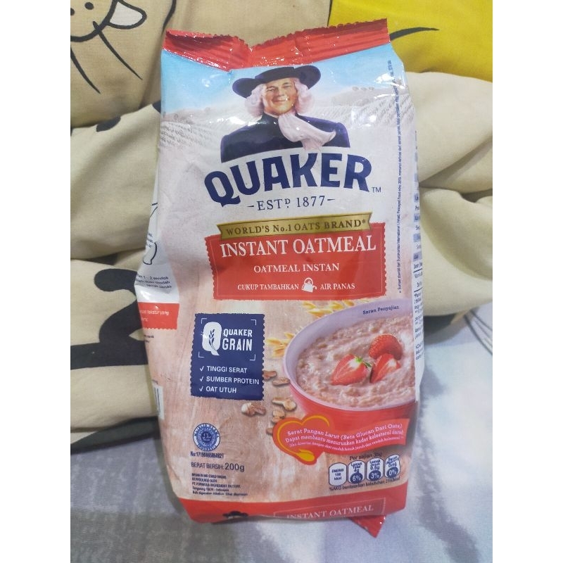 

(JUAL MURAH) sereal quaker oat instant praktis merah 200gr ASLI EXP LAMA