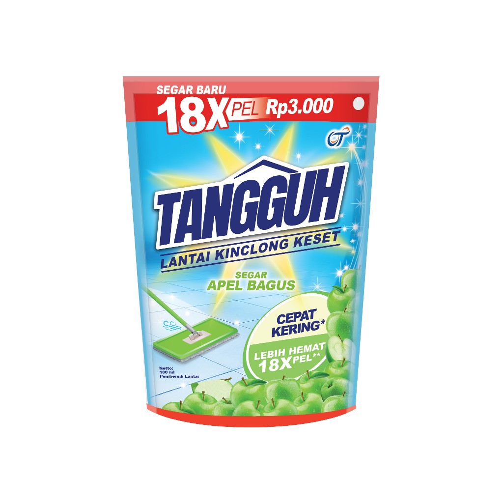 TANGGUH Floor Cleaner / pembersih lantai / sabun lantai  180 ml - wangi apel (1 pcs)