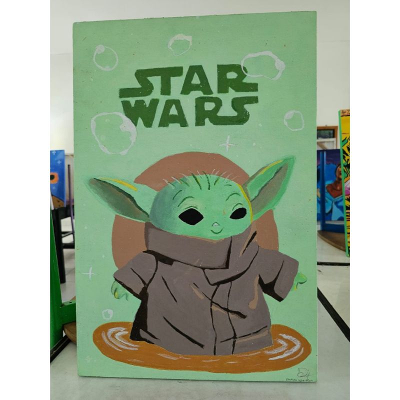 LUKISAN//BABY//YODA