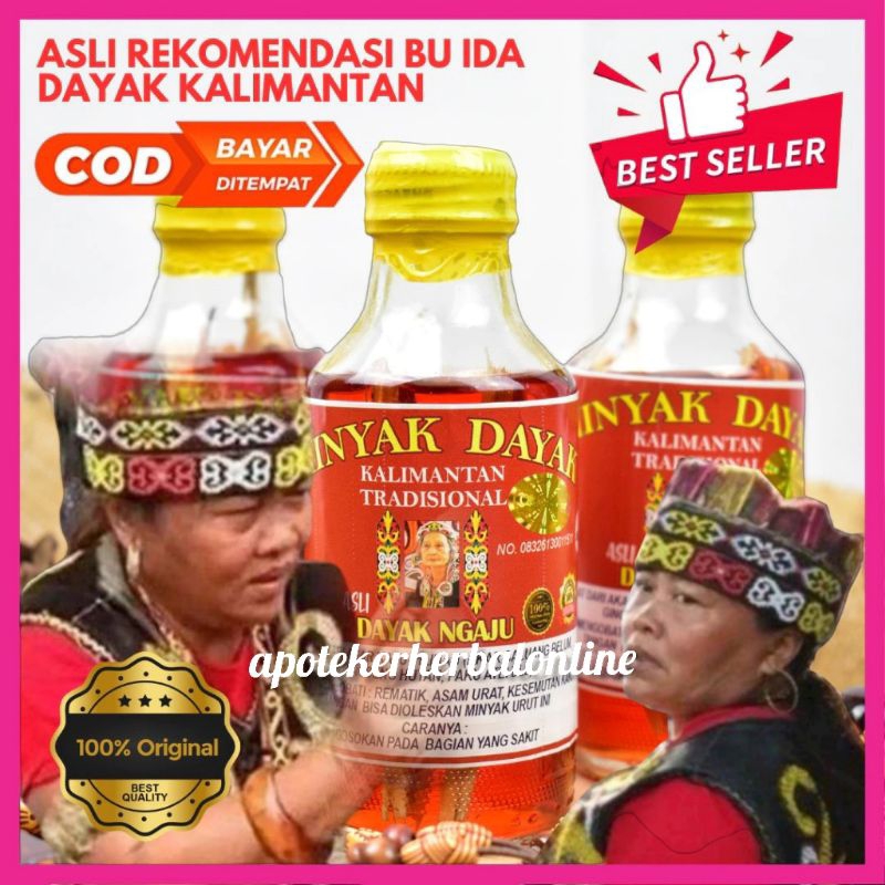 Minya Urut Ibu Ida Dayak Asli Efektif Mengobati Saraf Kejepit Patah Tulang Nyeri Sendi Rematik Asam 