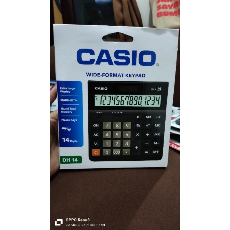 

Kalkulator Casio Original 14 digit DH-14-BK