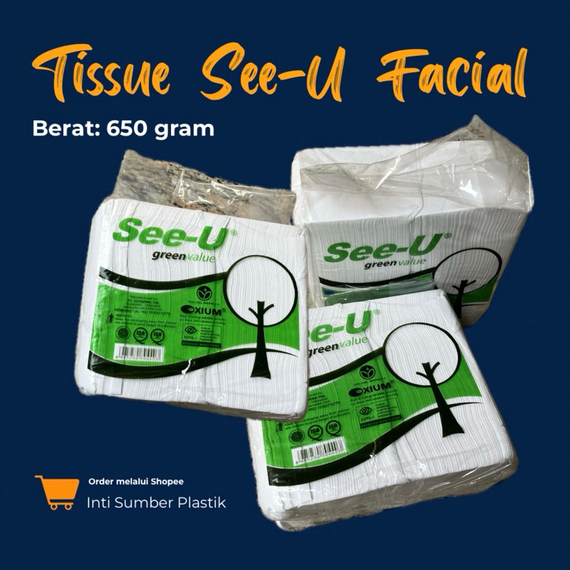 Tissue See-U Facial 650gr 2 Ply - Green value