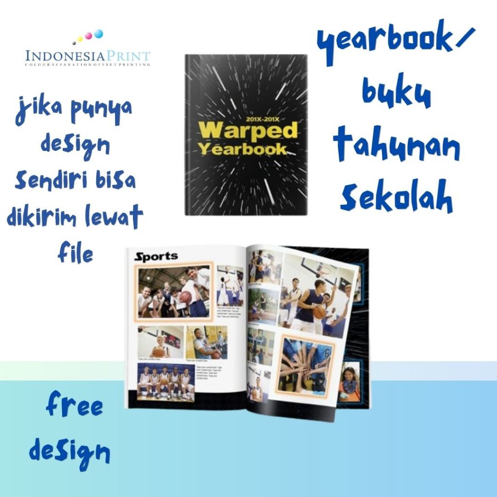 

CETAK YEARBOOK CUSTOM FREE DESIGN MATARAM LOMBOK