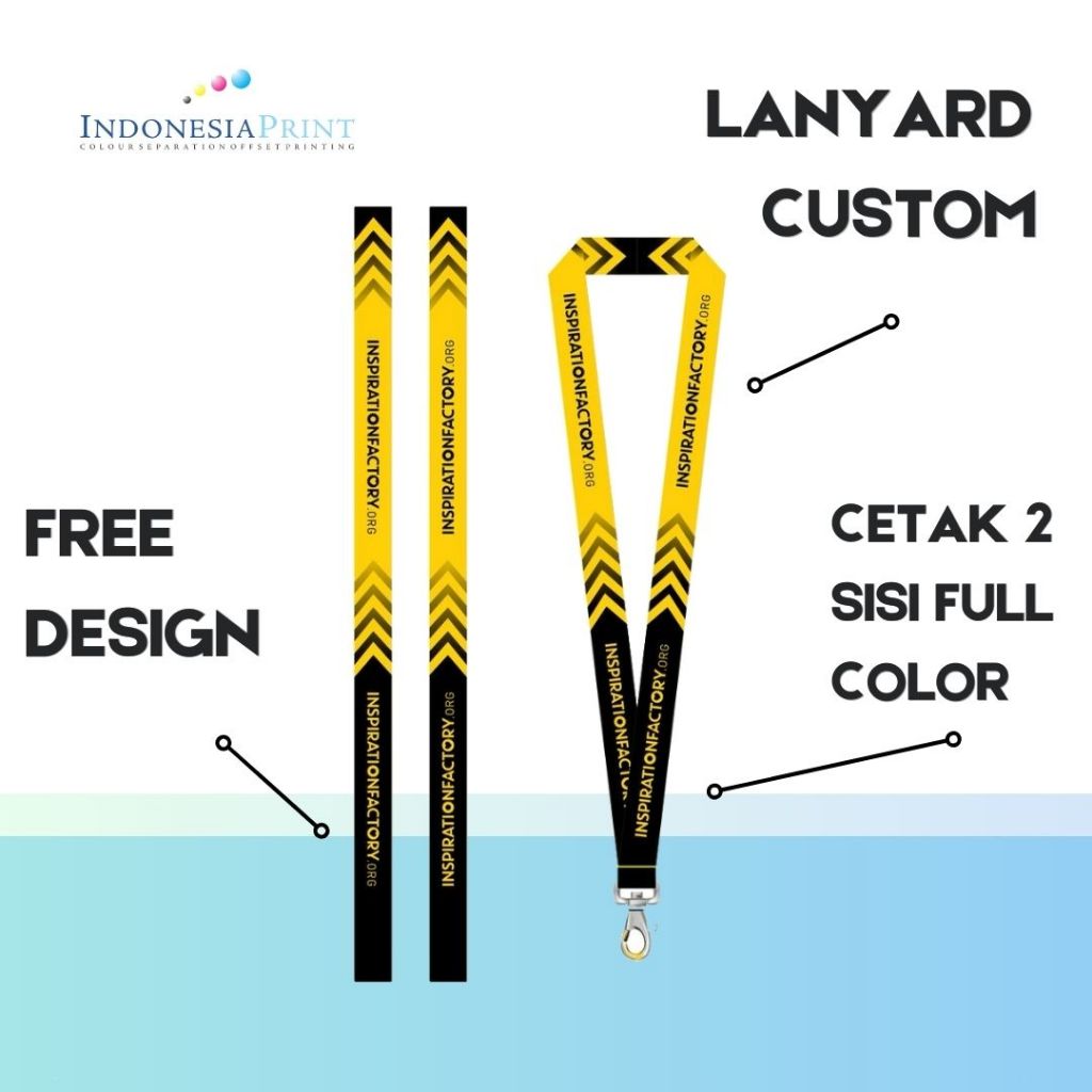 

LANYARD CUSTOM FREE DESIGN MATARAM LOMBOK
