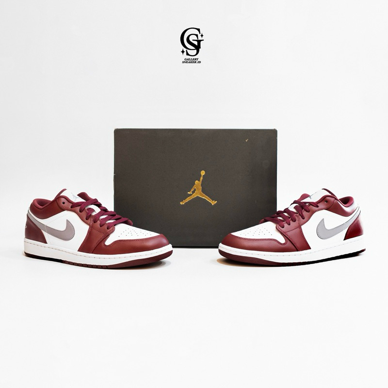 Air Jordan 1 Low Bordeaux Resmi Original