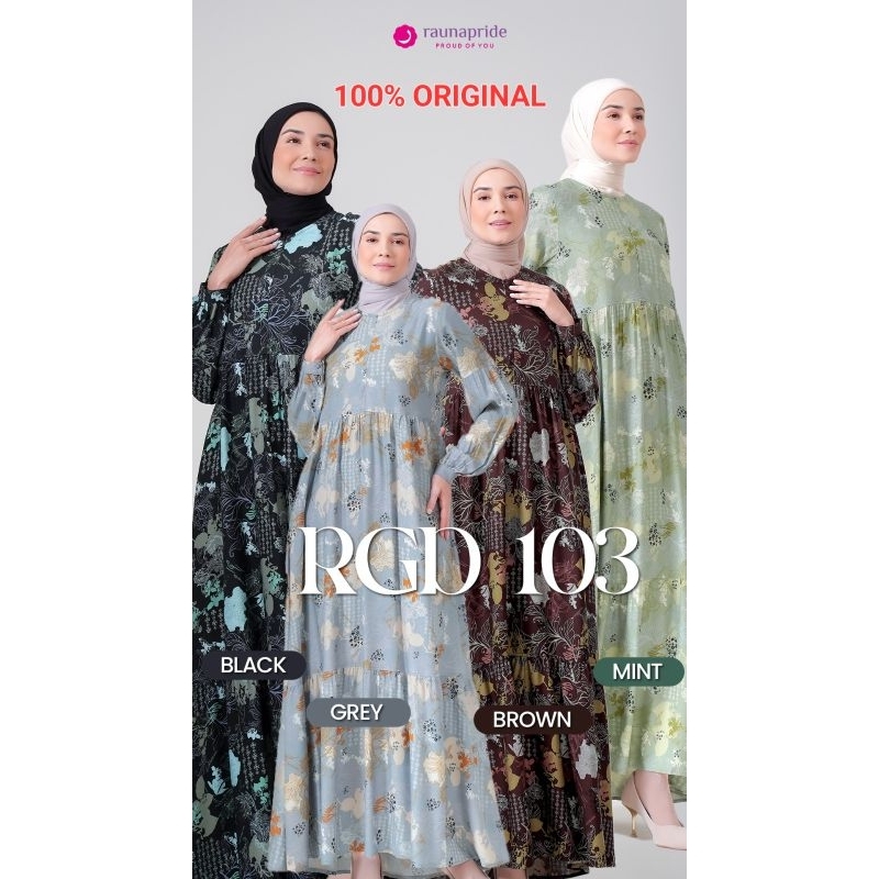 Gamis Rayon Premium Ukuran Jumbo | RAUNAPRIDE RGD 103 | Gamis Dewasa | Gamis Harian