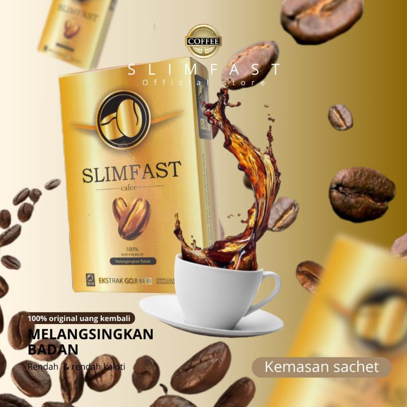 

(COD)Kopi hitam slimfast kopi hitam rendah kalori dan bebas gula