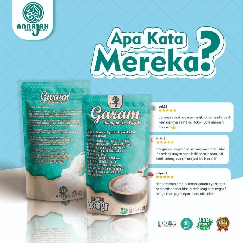 

Garam ruqyah annajah menetralisir energi negatif ruqyah tempat usaha sulit cari jodoh dimudahkan rezekinya