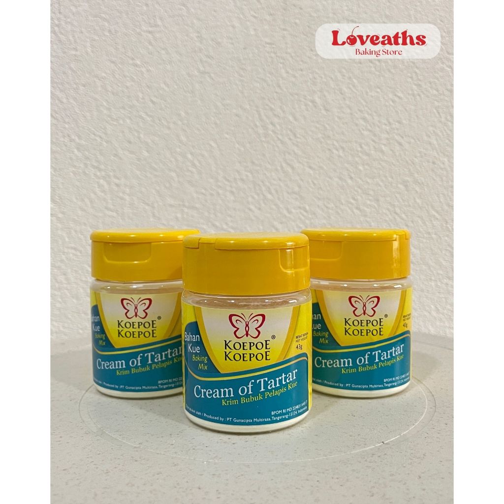 

Cream of Tartar Koepoe Koepoe 43 gram / KRIM BUBUK PELAPIS KUE KOEPOE 43gr