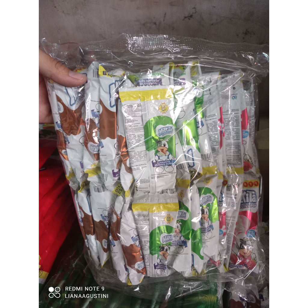 

Milkita Permen Lolipop Rasa Susu Renceng isi 36pcs