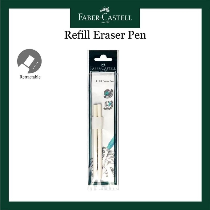 

Refill pen eraser set 2 faber castell / Isi ulang penghapus mekanik faber castell