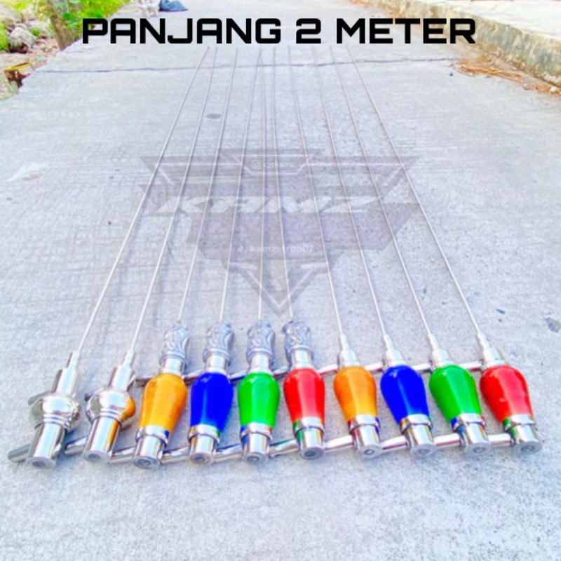 ANTENA BEMPER BISA COD ( 1,5 METER+2 METER) VARIASI ANTENA TRUCK,ELF,PICK UP, L300,DAN SEMUA JENIS M