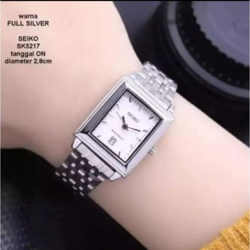 SEIKO JAM TANGAN FASHION WANITA SEIKO ANTI AIR TANGGAL AKTIF BONUS BOX DAN BATERAI