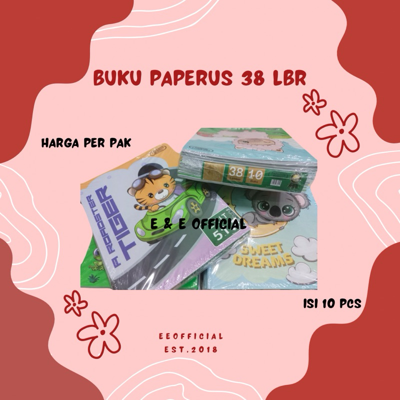 

BUKU TULIS PAPERUS 38 LEMBAR / BUKU SEKOLAH ANAK / BUKU TULIS 38 LEMBAR