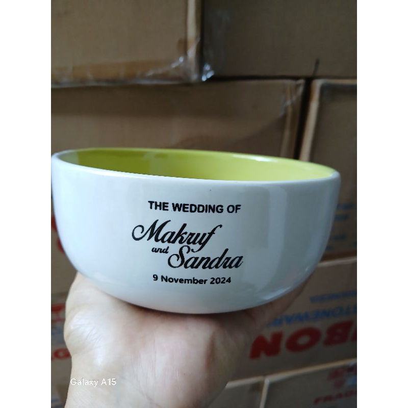 Jr Collection Jasa Sablon Mangkok Two Tone