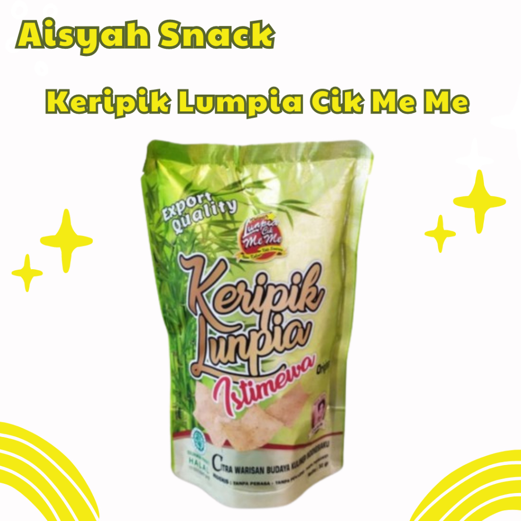 

Keripik Lumpia Cik MeMe Semarang Kemasan 32 g - original - original