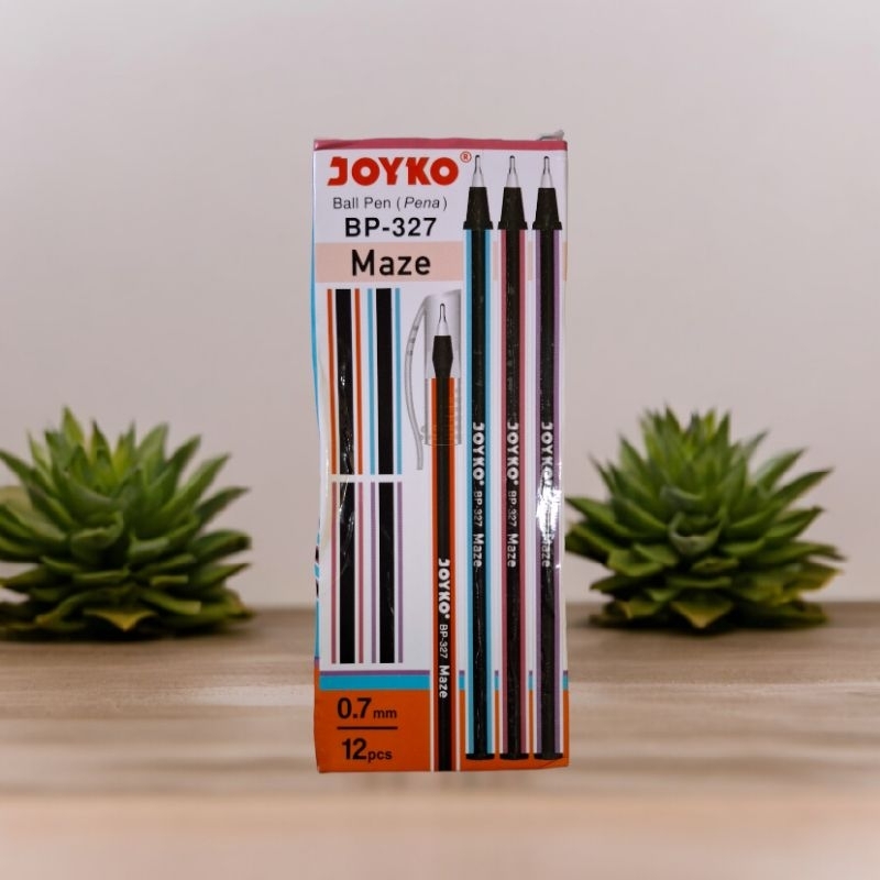 

Ball Pen Pulpen Pena Joyko BP-327 Maze 0.7 mm 1 Box 12 Pcs 1 Lusin