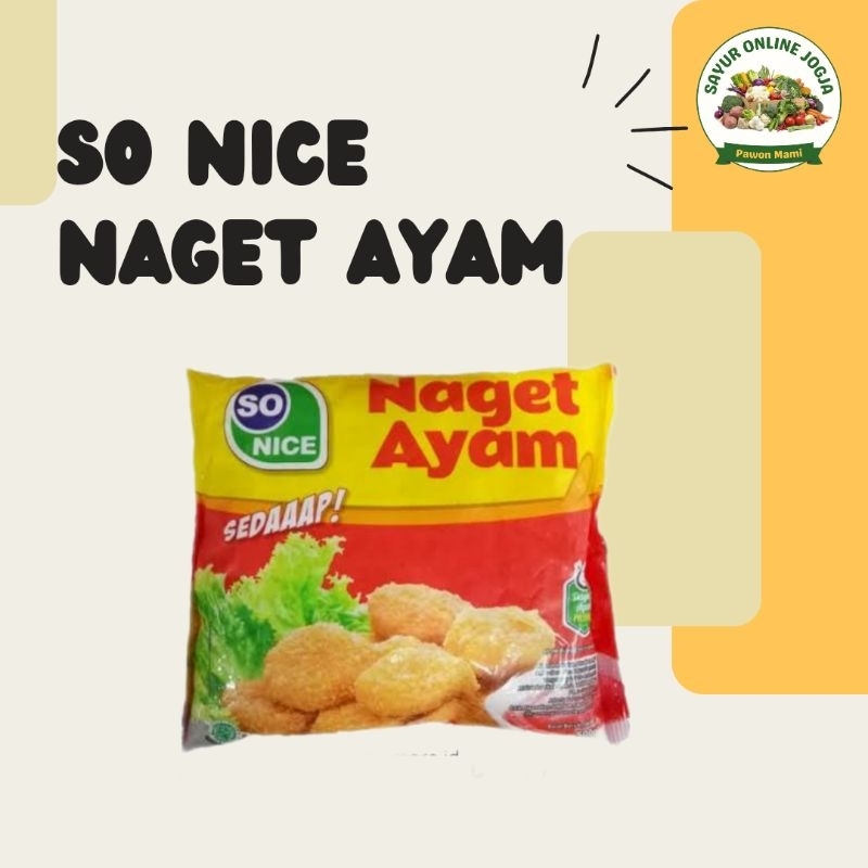 

SO Nice naget ayam 250Gr 500Gr - PAWON MAMI SAYUR ONLINE JOGJA