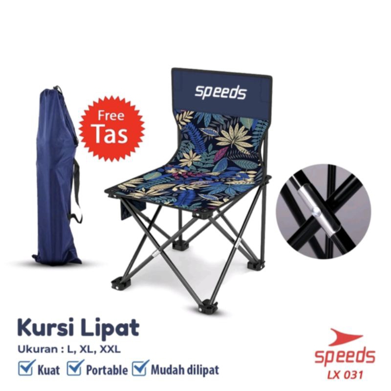 SPEED Kursi Lipat Camping / Kursi Lipas Outdoor BNIB