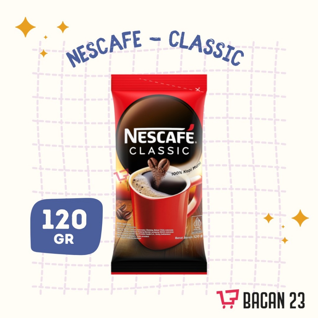 

NESCAFE Classic Kopi Instan Sachet 120 gr