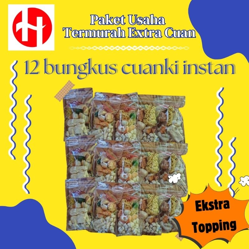 

(Termurah) paket usaha Cuanki instan 12 pcs