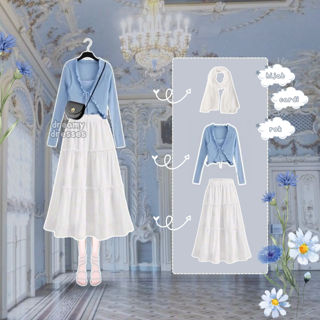 3IN1 ONE SET 248 - OOTD wanita kekinian remaja OOTD cewek kekinian|ootd cewek hijab setelan wanita k