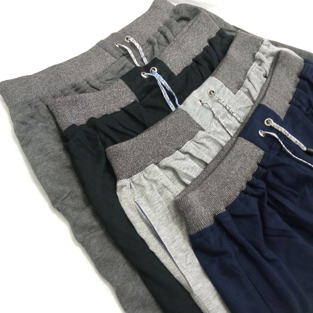 Celana Pendek Jumbo Pria Big Size Celana Santai Celana Kolor Pria Jumbo Bahan Kaos Bebyterry