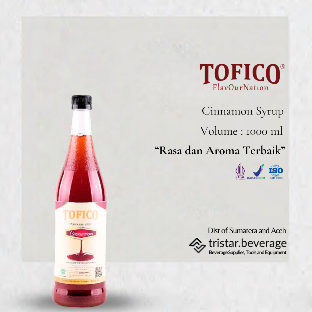 

RECOMMENDED - Sirup Premium Rasa Kayu Manis / Cinnamon - Tofico Syrup 1 Liter