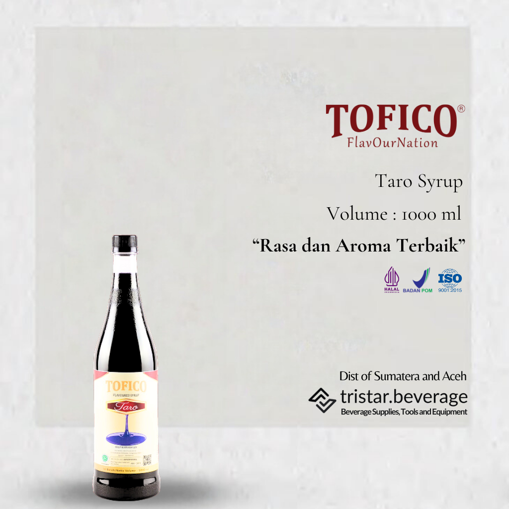 

BEST SELLER - Sirup Premium Rasa Talas / Ubi Ungu / Taro - Tofico Syrup 1 Liter