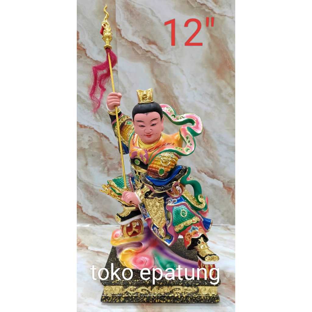 patung dewa naca / locia / nacha - kayu taiwan - 12 inch (s)