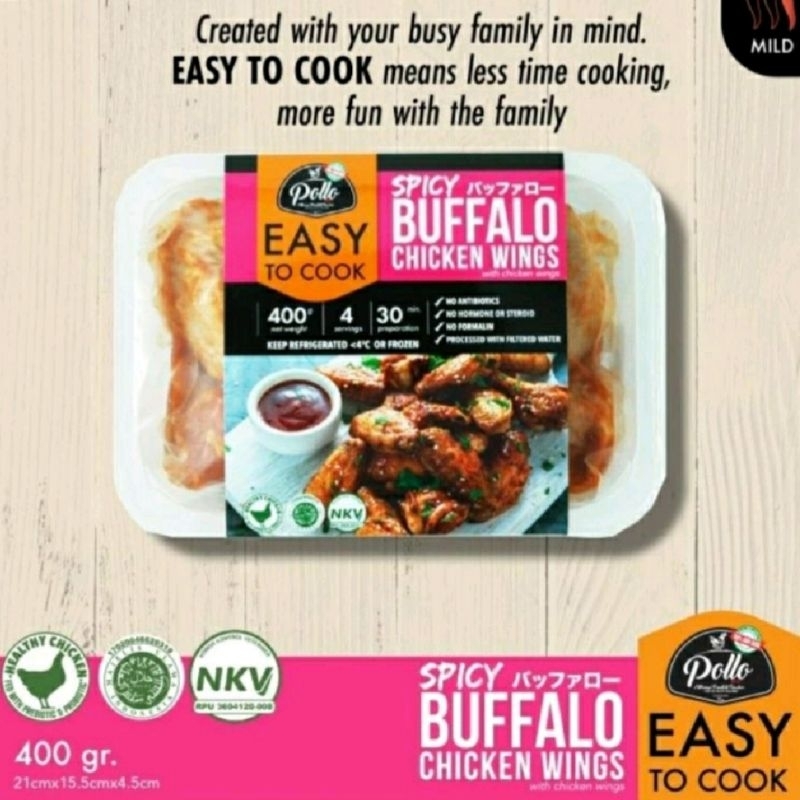 

Spicy Buffalo Chicken Wings Easy To Cook - 400 gram