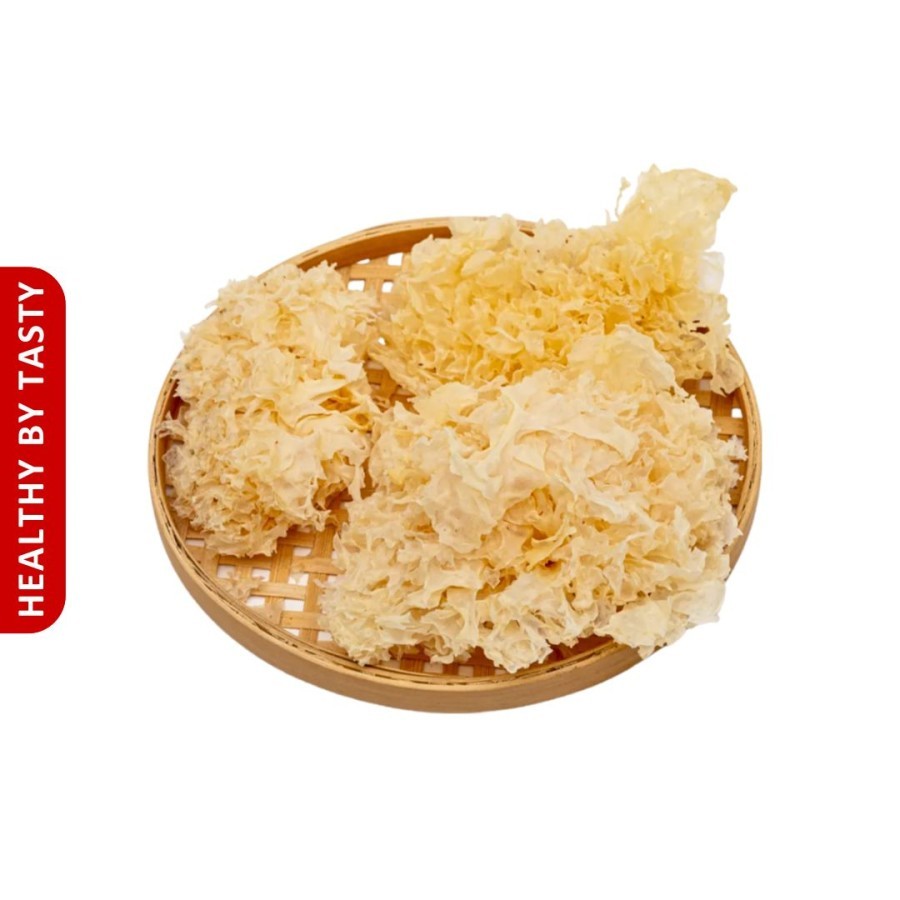 

Jamur Salju Putih Kering Bai Mu Er Snow White Fungus 40g
