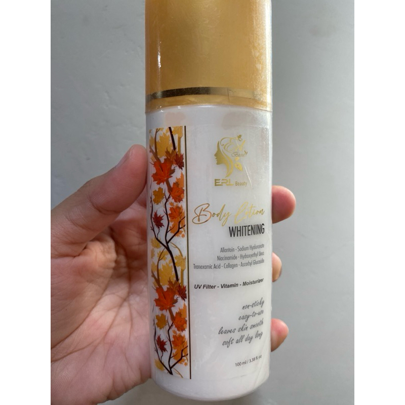 ERL Beauty Body Lotion Whitening 100ml exp10/28