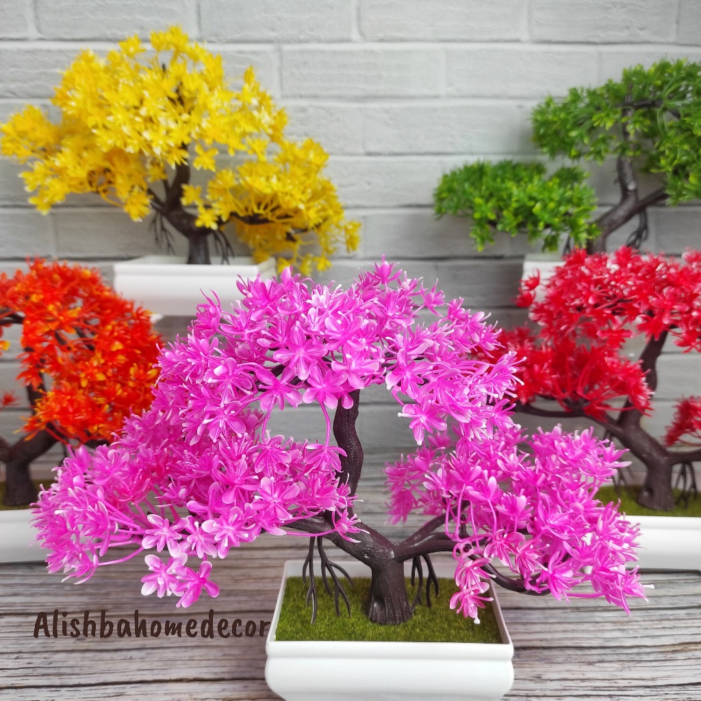 TANAMAN BONSAI PLASTIK/ BONSAI HIAS/ TANAMAN BONSAI PALSU PLASTIK HIAS