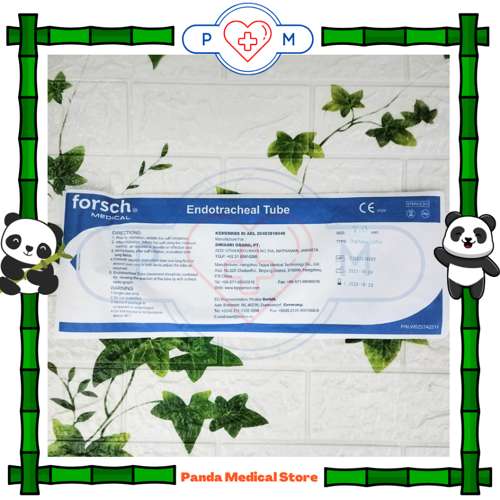 Endotracheal Tube / ETT / Endo Tracheal Tube No. 7 Forsch