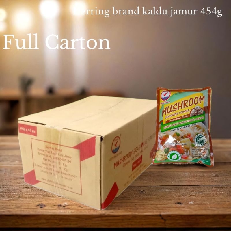 

Herring Brand Kaldu Jamur full Carton 454g - 20 pcs - Dus
