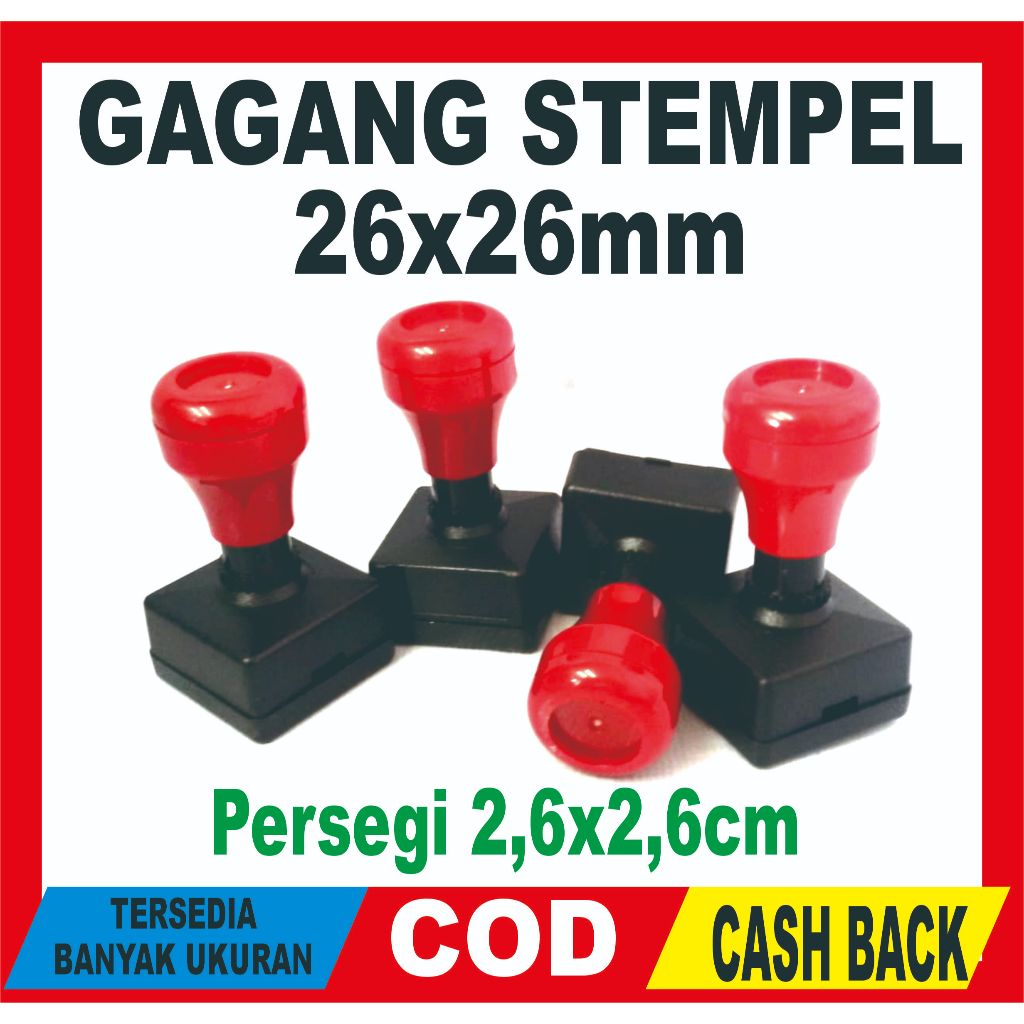 

gagang stempel 26 x26